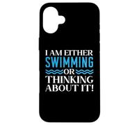 Je suis amateur de natation ou j'y pense Coque pour iPhone 16 Plus