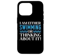 Je suis amateur de natation ou j'y pense Coque pour iPhone 16 Pro