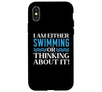 Je suis amateur de natation ou j'y pense Coque pour iPhone X/XS