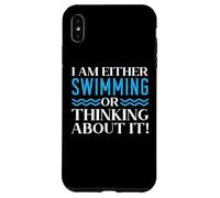 Je suis amateur de natation ou j'y pense Coque pour iPhone XS Max