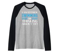 Je suis amateur de natation ou j'y pense Manche Raglan