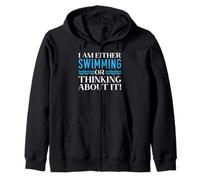 Je suis amateur de natation ou j'y pense Sweat à Capuche