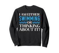 Je suis amateur de natation ou j'y pense Sweatshirt