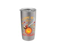 Je suis arrivée comme une boule d'amis en train de donner un Thanksgiving amusant Gobelet isotherme en acier inoxydable double paroi