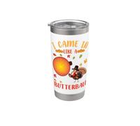 Je suis arrivée comme une boule d'amis en train de donner un Thanksgiving amusant Gobelet isotherme en acier inoxydable double paroi