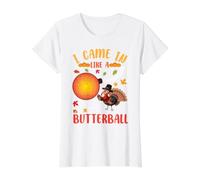 Je suis arrivée comme Une Boule d'amis en Train de Donner Un Thanksgiving Amusant T-Shirt Graphique avec Valeur, Femme, Blanc, M
