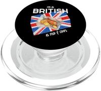 Je suis Aussi Britannique Que Fish & Chips Fun British Heritage Boy Girl PopSockets PopGrip pour MagSafe