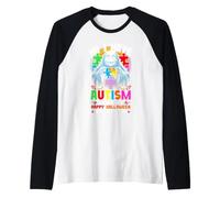 Je suis autiste Les Enfants autistes ne Peuvent Pas dire Joyeux Halloween Manche Raglan