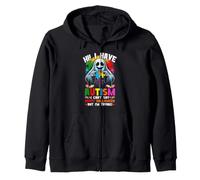 Je suis autiste Les Enfants autistes ne Peuvent Pas dire Joyeux Halloween Sweat à Capuche