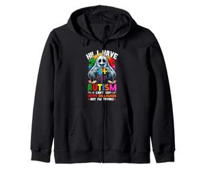Je suis autiste Les Enfants autistes ne Peuvent Pas dire Joyeux Halloween Sweat à Capuche