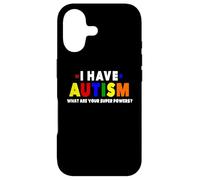 Je suis autiste : quels sont Vos Super pouvoirs ? Sensibilisation à l'Autisme Coque pour iPhone 17
