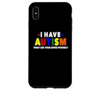 Je suis autiste : quels sont Vos Super pouvoirs ? Sensibilisation à l'Autisme Coque pour iPhone XS Max