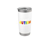 Je suis autiste, soyez patient Gobelet isotherme en acier inoxydable double paroi