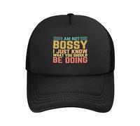 Je suis autoritaire, Je Sais Juste ce Que tu Devrais Faire, Casquette en Maille pour Hommes et Femmes, Casquette de Baseball, Casquette de Camionneur pour Papa, Noire
