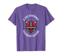 Je suis auvergnat Ascendant arverne Cadeau auvergnat Humour T-Shirt, Homme, Violet Chiné, M