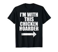 Je suis avec ce Couple de flèches drôle de collectionneur de Poulets T-Shirt