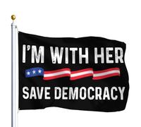 Je Suis Avec Elle. Sauvons La Démocratie, Madame La Présidente, Élections Bannière 90X150Cm Double Face Avec Œillets Bannières Drapeaux Pour Dortoirs Plage Événement
