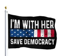 Je Suis Avec Elle. Sauvons La Démocratie, Madame La Présidente, Élections Bannière 90X150Cm Résistant Suspendre Bannière Cour Drapeau Pour Plage Intérieure Extérieure