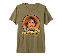 Je suis avec Jack Tripper Funny Three's Company Retro T-Shirt Haut de Gamme
