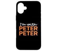Je suis avec Le Couple d'halloween Peter Jack O Lantern Pumpkin Eater Coque pour iPhone 16 Plus