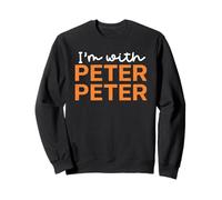 Je suis avec Le Couple d'halloween Peter Jack O Lantern Pumpkin Eater Sweatshirt