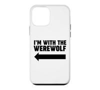 Je suis avec Le Loup-Garou, flèche Gauche, Je suis avec Le Loup-Garou Coque pour iPhone 12 Mini