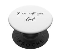 Je suis avec toi - Dieu - Jésus-Christ t'aime PopSockets PopGrip Adhésif