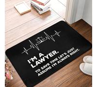 Je suis Avocat Suppose Que J'Ai Toujours Raison paillasson antidérapant entrée Salle de Bain Cuisine Porte Tapis de Sol Citation de Juge Tapis de toilette-24x36 inch