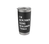 Je Suis Benjamin Qui Fait Des Choses à Benjamin Gobelet isotherme en acier inoxydable double paroi