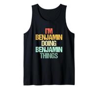 Je suis Benjamin qui fait des choses avec Benjamin -Fun Saying Name Benjamin Débardeur