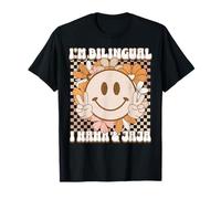 Je suis bilingue, ah ah et Jaja rigole en Espagnol T-Shirt