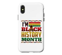 Je suis Black History Month Melanin Girl Magic Juneteenth Women Coque pour iPhone X/XS