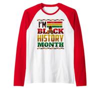 Je suis Black History Month Melanin Girl Magic Juneteenth Women Manche Raglan