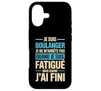 Je suis Boulanger Quand Je suis Fatigué Phrase Drôle Humour Coque pour iPhone 17
