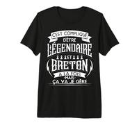 Je suis Breton Humour T-Shirt Haut de Gamme
