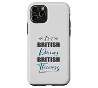 Je suis Britannique et Je Fais des Choses Britanniques. J'aime Le Royaume-Uni Coque pour iPhone 11 Pro