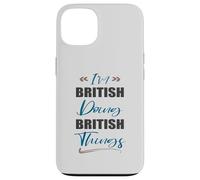 Je suis Britannique et Je Fais des Choses Britanniques. J'aime Le Royaume-Uni Coque pour iPhone 13