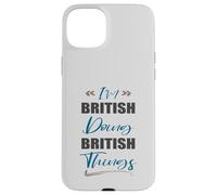 Je suis Britannique et Je Fais des Choses Britanniques. J'aime Le Royaume-Uni Coque pour iPhone 15 Plus