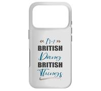 Je suis Britannique et Je Fais des Choses Britanniques. J'aime Le Royaume-Uni Coque pour iPhone 17 Pro