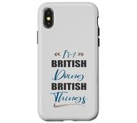 Je suis Britannique et Je Fais des Choses Britanniques. J'aime Le Royaume-Uni Coque pour iPhone X/XS