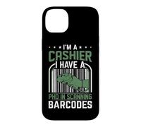 Je suis caissier, J'Ai Un doctorat en numérisation des Codes-Barres Coque pour iPhone 14 Plus