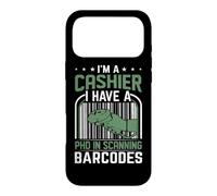 Je suis caissier, J'Ai Un doctorat en numérisation des Codes-Barres Coque pour iPhone 17 Pro Max