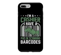 Je suis caissier, J'Ai Un doctorat en numérisation des Codes-Barres Coque pour iPhone 7 Plus/8 Plus