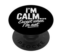 Je suis Calme PopSockets PopGrip Adhésif