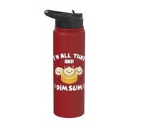 Je suis ce plat chinois amusant à base de Dim Sum Stainless Steel Insulated Water Bottle