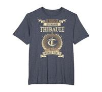Je suis Ce Thibault Légendaire Dont Tout Le Monde Parle T-Shirt, Homme Grandes Tailles, Bleu Chiné, 3X Tall