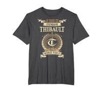 Je suis Ce Thibault Légendaire Dont Tout Le Monde Parle T-Shirt, Homme Grandes Tailles, Chiné Foncé, 2X Tall