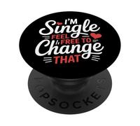 Je suis célibataire drôle de PopSockets PopGrip Adhésif