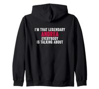 Je suis Cette Andrea légendaire Dont Tout Le Monde Parle Sweat à Capuche