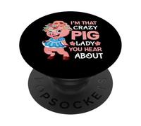 Je suis Cette Folle Cochon Dont Vous entendez Parler PopSockets PopGrip Adhésif